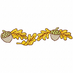Acorn Embroidery Design 11 Acorn Embroidery Design 11